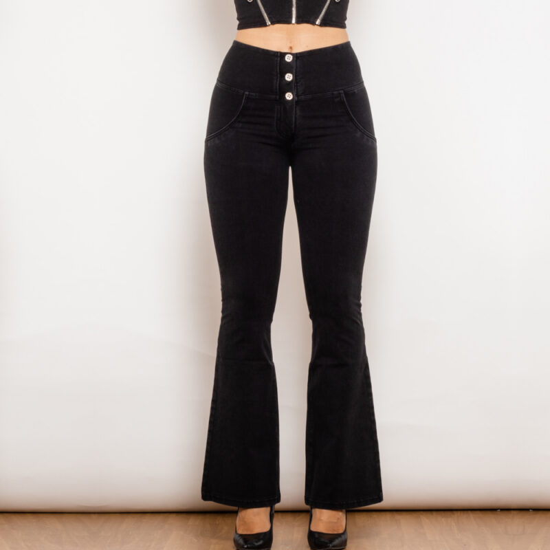 Melody Mid Waist Back Denim Flared - Image 4