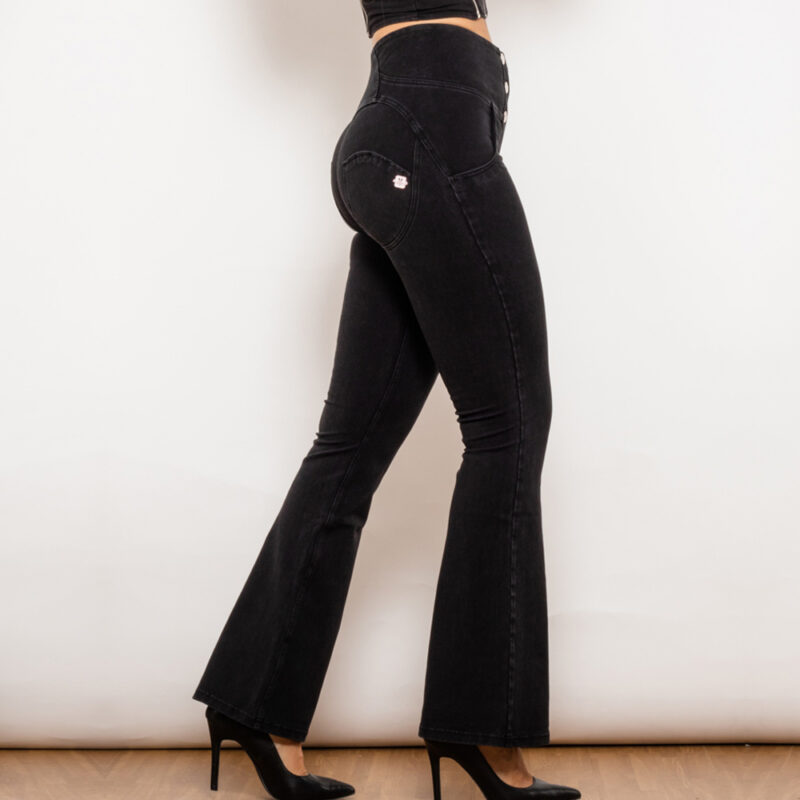 Melody Mid Waist Back Denim Flared - Image 8