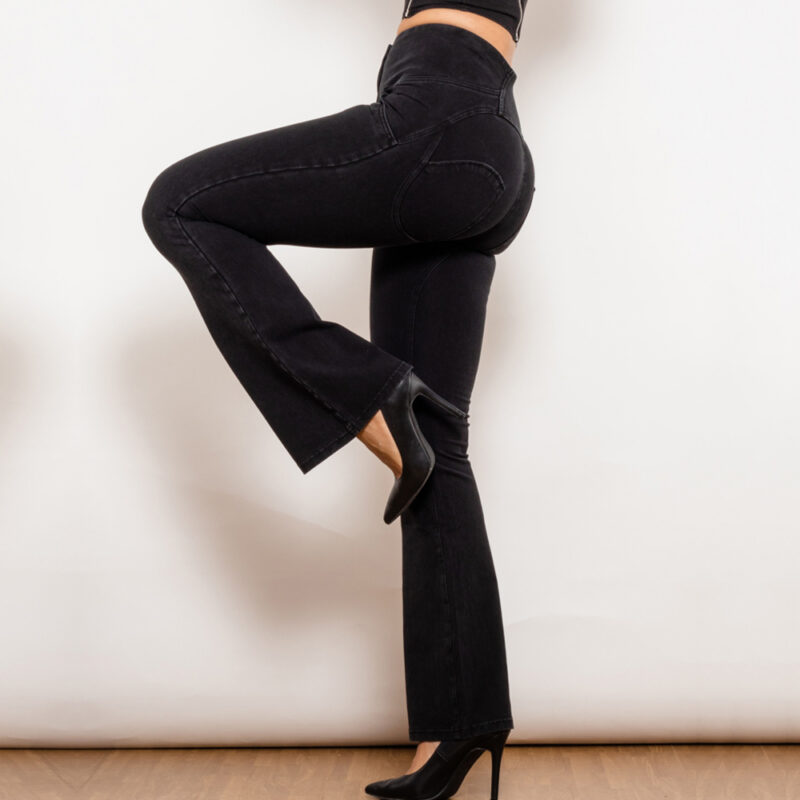 Melody Mid Waist Back Denim Flared - Image 6